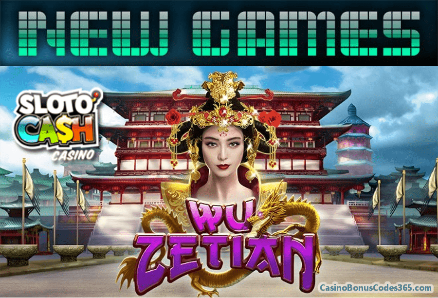 SlotoCash Casino Wu Zetian New RTG Game Promo 111% Bonus plus 111 FREE Spins