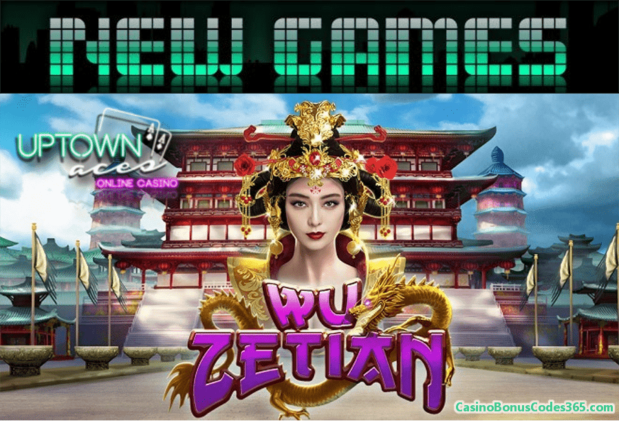 Uptown Aces New RTG Game Wu Zetian 111% Bonus plus 111 FREE Spins