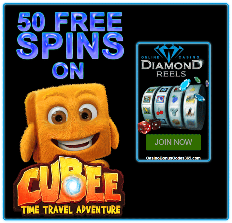 Diamond Reels Casino Exclusive 40 FREE Cubee Spins