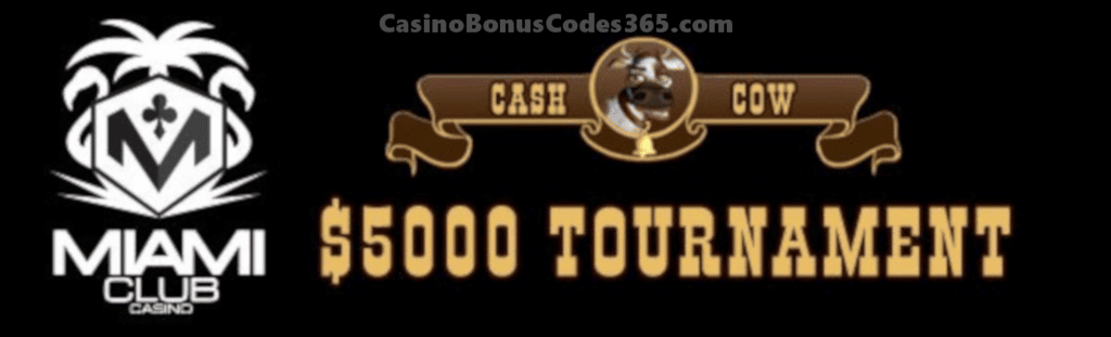 Miami Club Casino $5000 March Month Long Tournament WGS Cash Cow