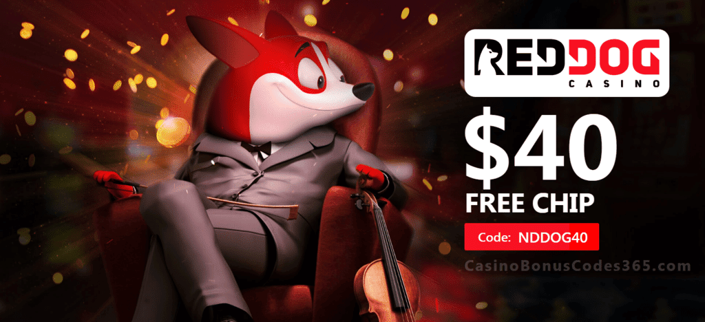 Red Dog Casino $40 FREE Chip Exclusive Welcome Offer