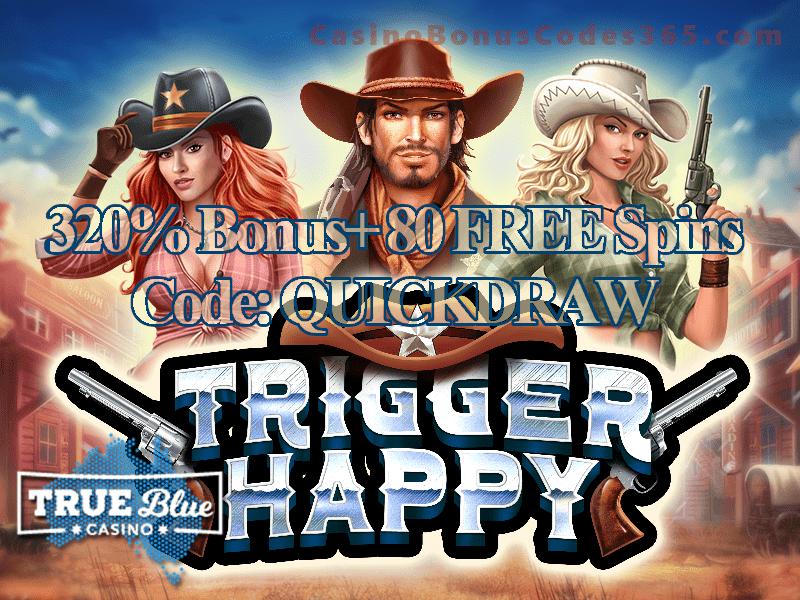 True Blue Casino Trigger Happy New RTG Game Special Offer