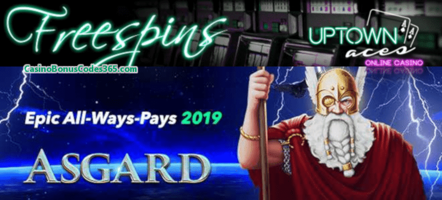 Uptown Aces Epic RTG Asgard 100 FREE Spins