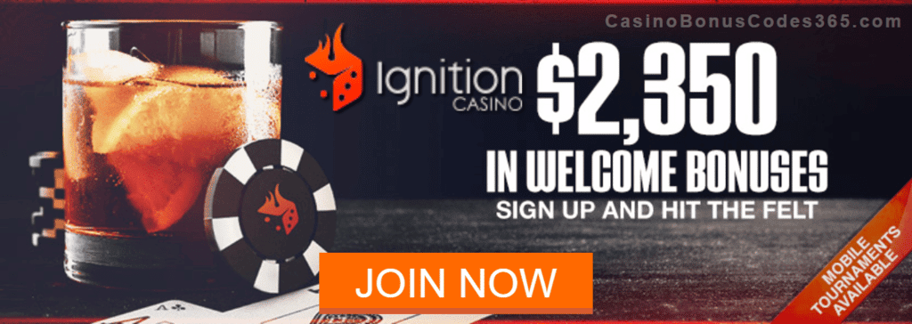 Ignition Casino A$2350 Welcome Bonus