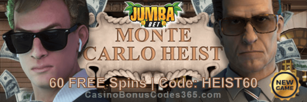 Jumba Bet 60 FREE Saucify Monte Carlo Heist Spins New Game Special Promo