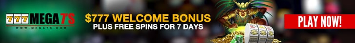 Mega7s Casino $777 Welcome Bonus