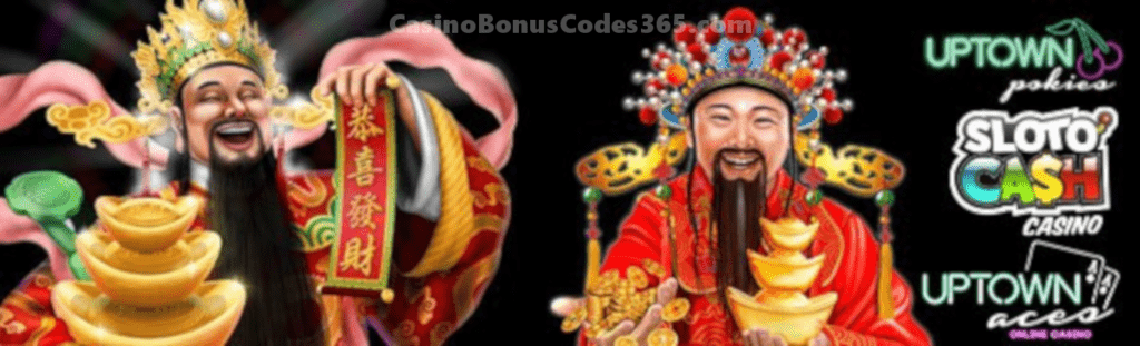 SlotoCash Casino Uptown Aces Uptown Pokies The Bounty of the FREE Spins Gods Special Promo Pack