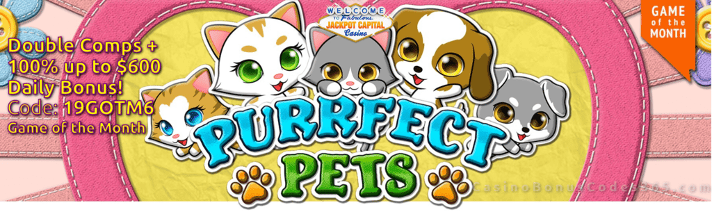 Jackpot Capital May Game of the Month RTG Purrfect Pets