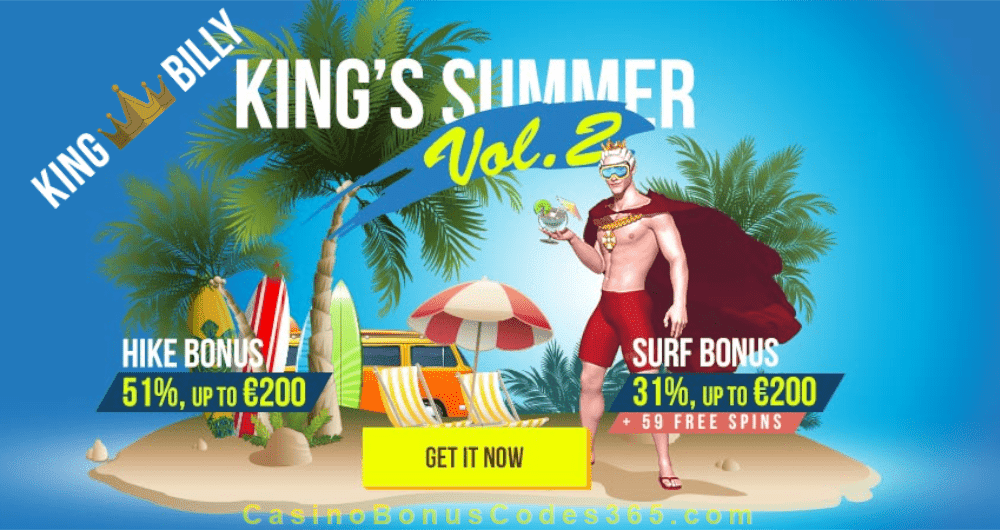 King Billy Casino King's Summer Vol. 2 Special Promo