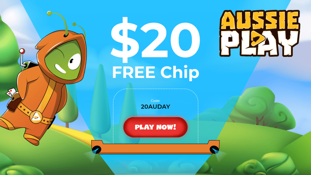 AussiePlay Casino $20 FREE Chip No Deposit Welcome Bonus