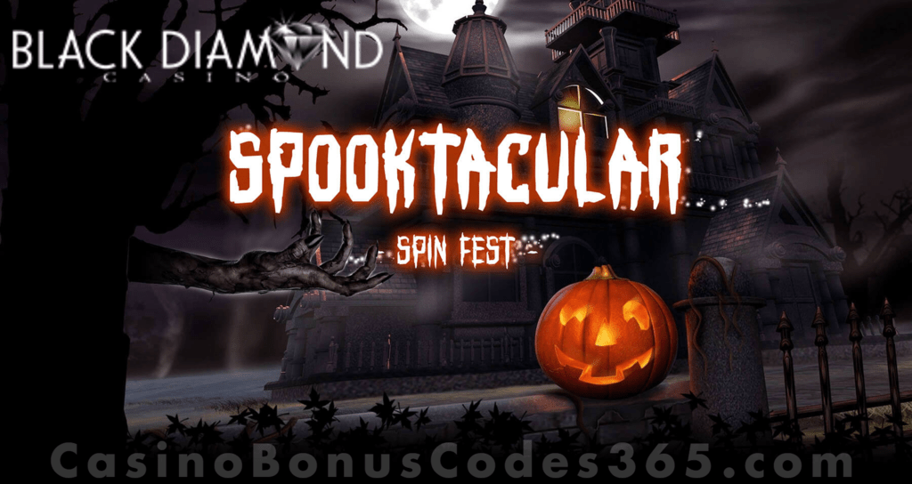 Black Diamond Casino Spooktacular Spin Fest Weekly FREE Spins Raffle