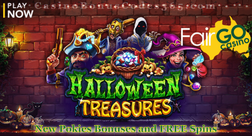 Fair Go Casino Halloween Treasures New RTG Game LIVE