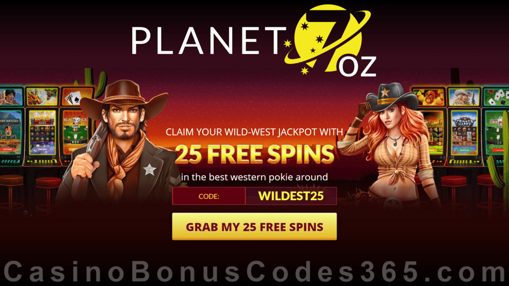 Planet 7 OZ Casino 25 No Deposit FREE Spins on RTG Trigger Happy Welcome Deal