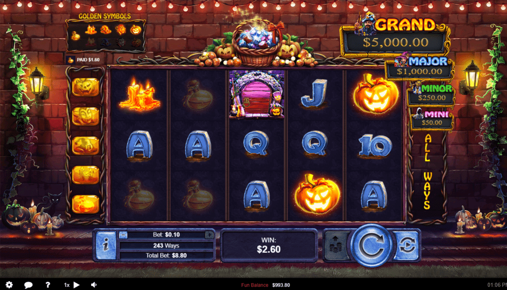 Grande Vegas Casino RTG Halloween Treasures