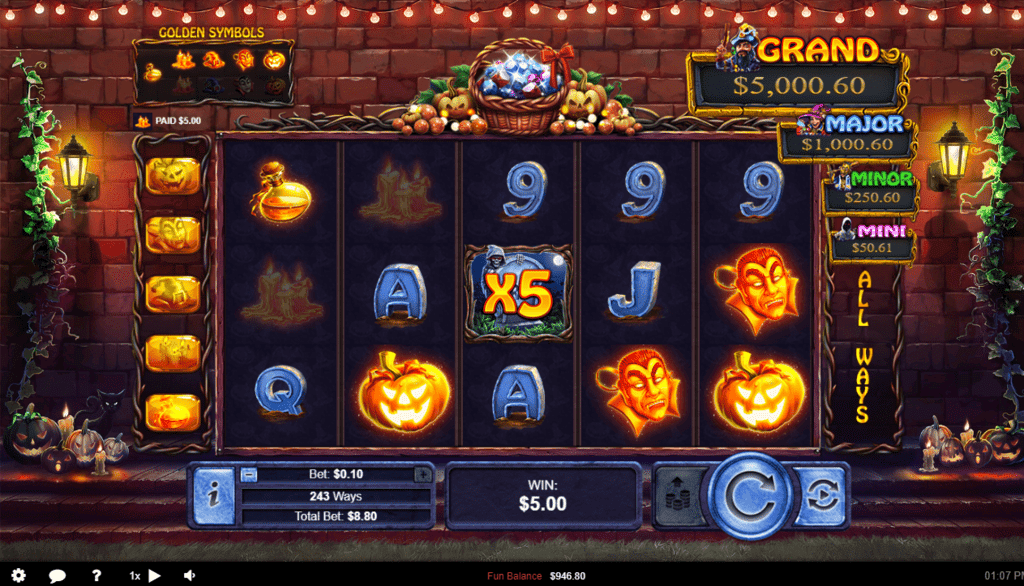 Grande Vegas Casino RTG Halloween Treasures