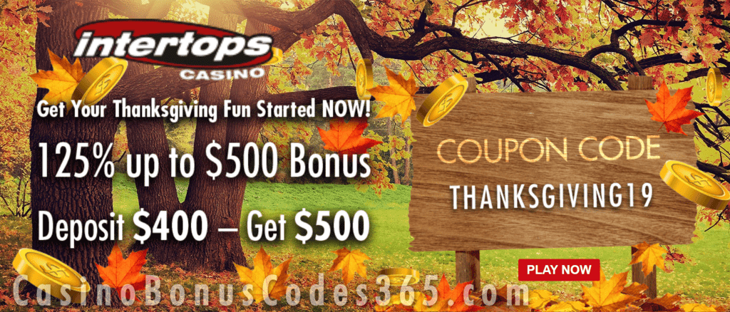 Everygame Casino Red 125% Match Special Thanksgiving Bonus