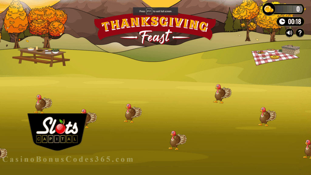 Slots Capital Online Casino Thanksgiving Feast Special Promotion