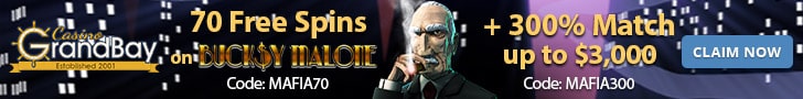 Casino Grand Bay 35 FREE Spins on Saucify Wolf Street plus 300% Match Bonus Welcome Deal