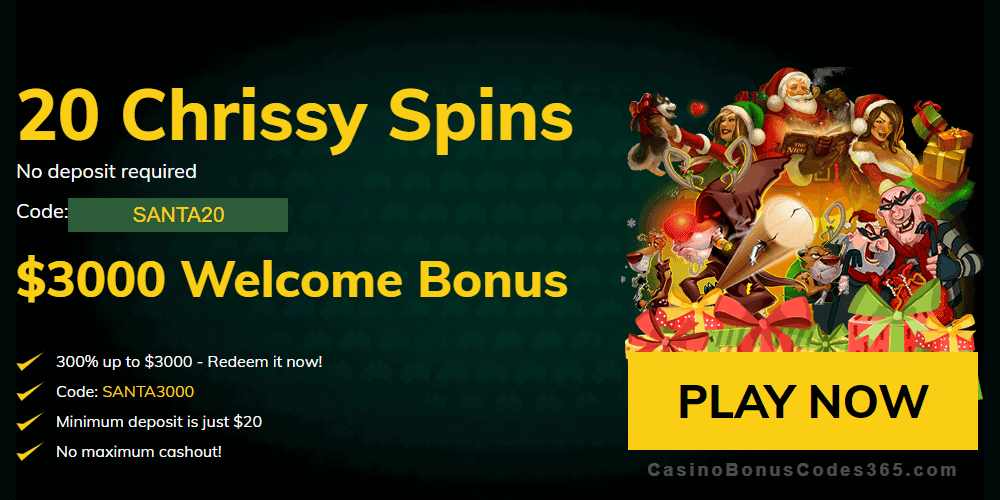 Fair Go Casino 20 No Deposit Spins plus 300% Match Bonus Xmas Offer