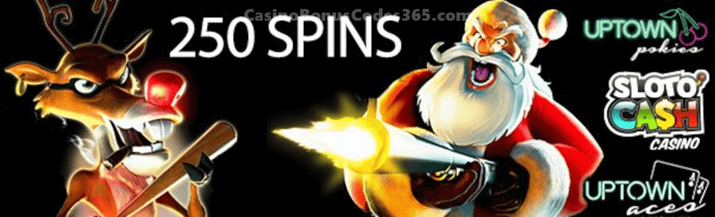 SlotoCash Casino, Uptown Aces and Uptown Pokies Wild Reindeer Spins Pack