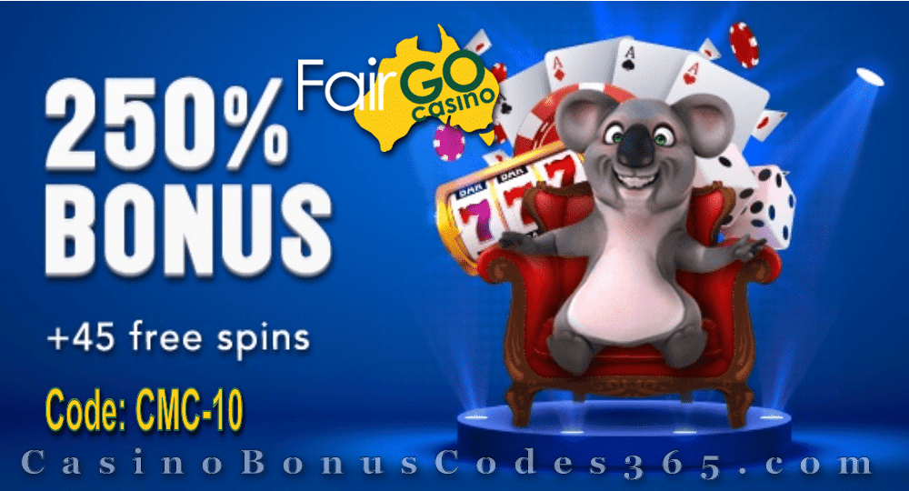 Fair Go Casino The King of Bonuses 250% Match plus 45 FREE RTG Cash Bandits 2 Spins Special Deal