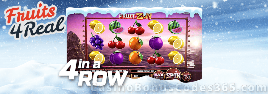 Fruits4Real 4 in a Row Bonus