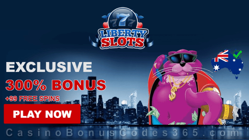 Liberty Slots 99 FREE Spins on WGS Fat Cat plus 300% Match Welcome Bonus