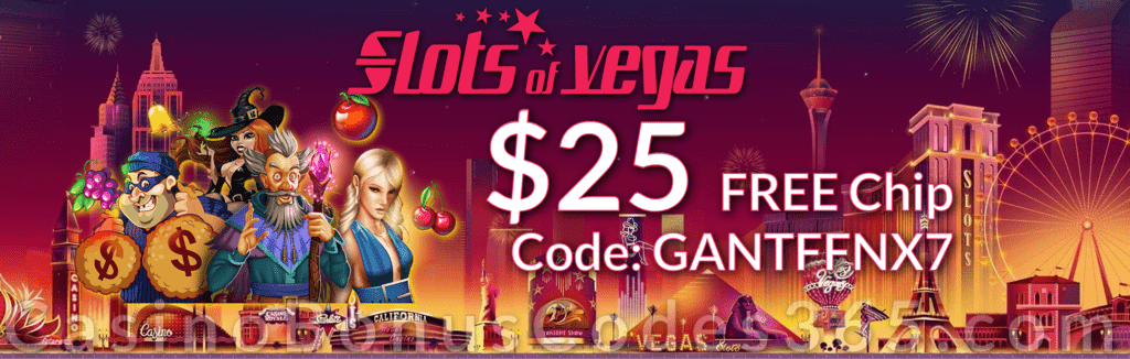 Slots of Vegas $25 FREE Chip Special Deal