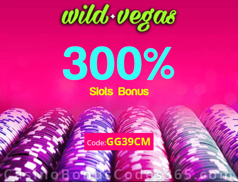 Wild Vegas Casino 300% Match Bonus Special Offer