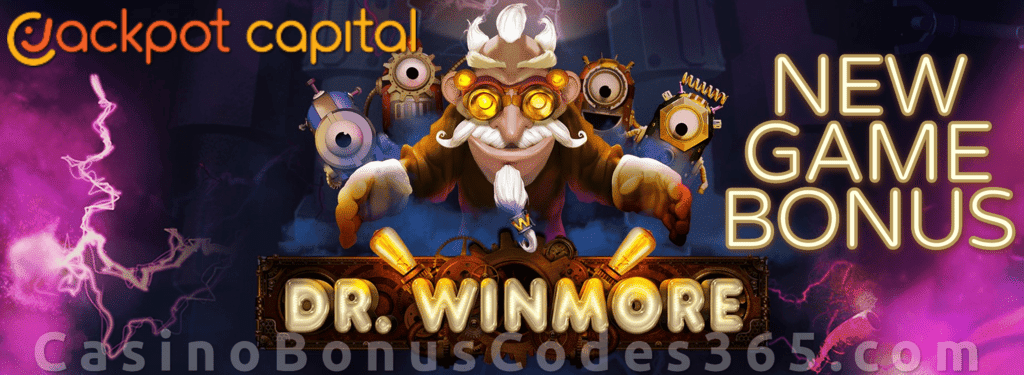 Jackpot Capital 100% up to $2000 Bonus plus 20 FREE Spins New RTG Game RTG Dr. Winmore Special Offer