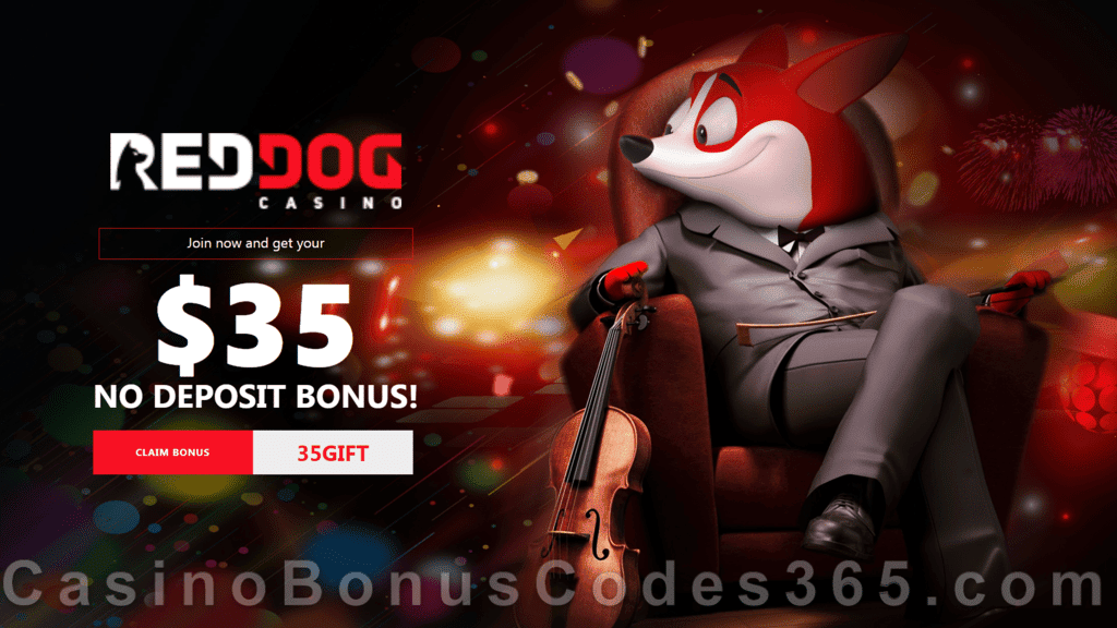 Red Dog Casino $35 FREE Chip No Deposit Welcome Deal