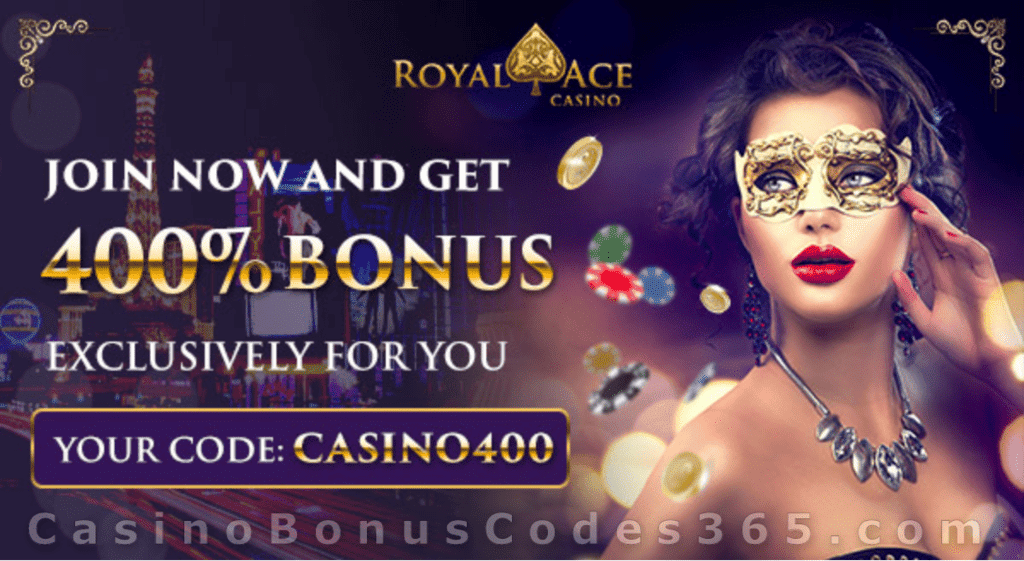 Royal Ace Casino $4000 Bonus plus $25 FREE Chip on Top Welcome Deal