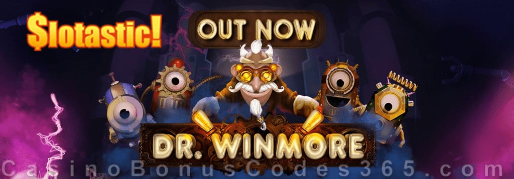 Slotastic Online Casino Dr. Winmore Bonus plus FREE Spins New RTG Game Offer