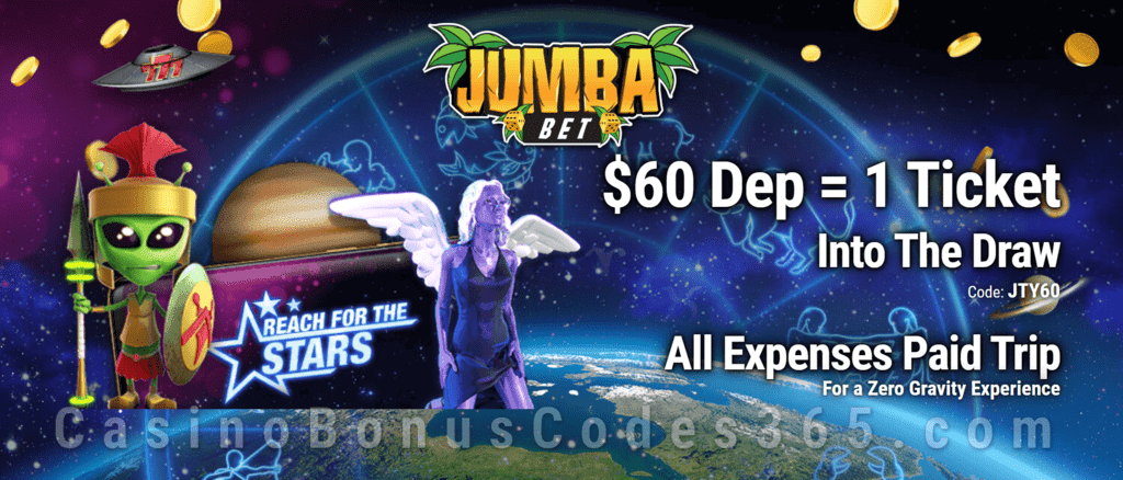 Jumba Bet The Zero Gravity Experience March Promo