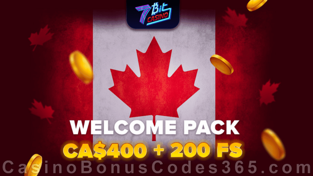 7BitCasino C$400 plus 200 FREE Spins Super Welcome Pack