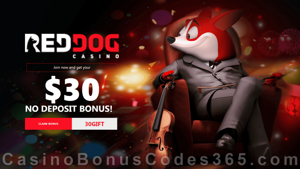 Red Dog Casino No Deposit $30 Welcome FREE Chip