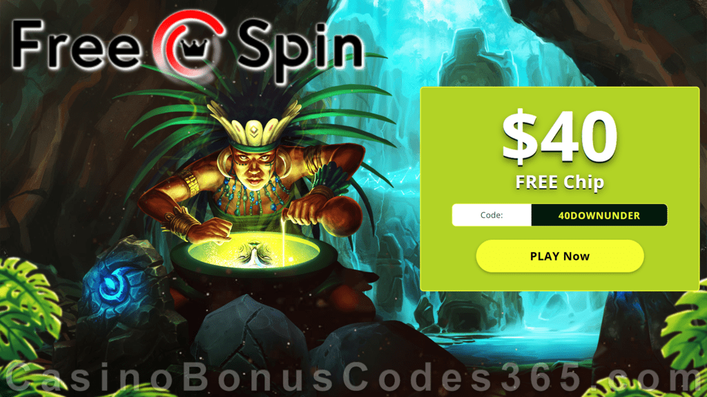 FREE Spin Casino $40 FREE Chip Exclusive No Deposit Deal