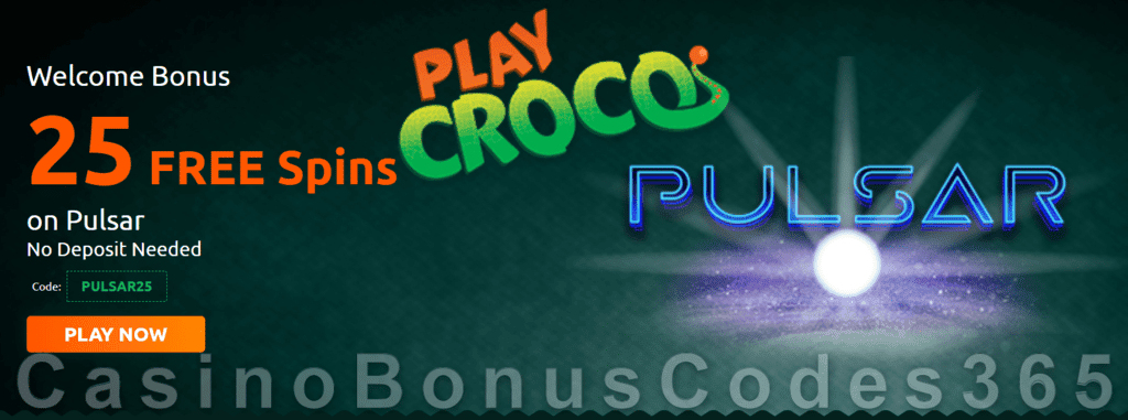 PlayCroco 30 FREE RTG Pulsar Spins Special No Deposit Offer for all Players