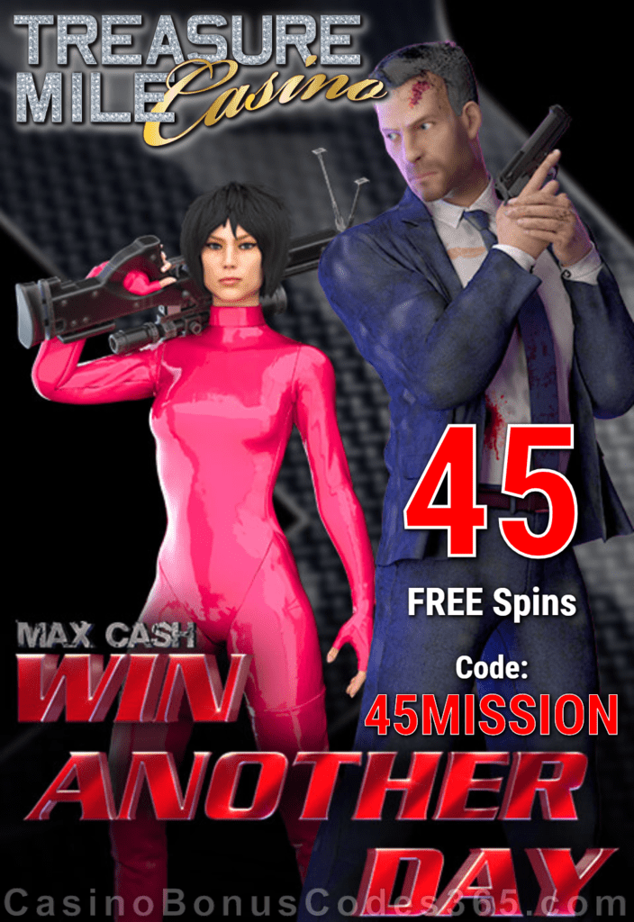 Treasure Mile Casino Exclusive 50 FREE Saucify Win Another Day Spins Special no Deposit Deal