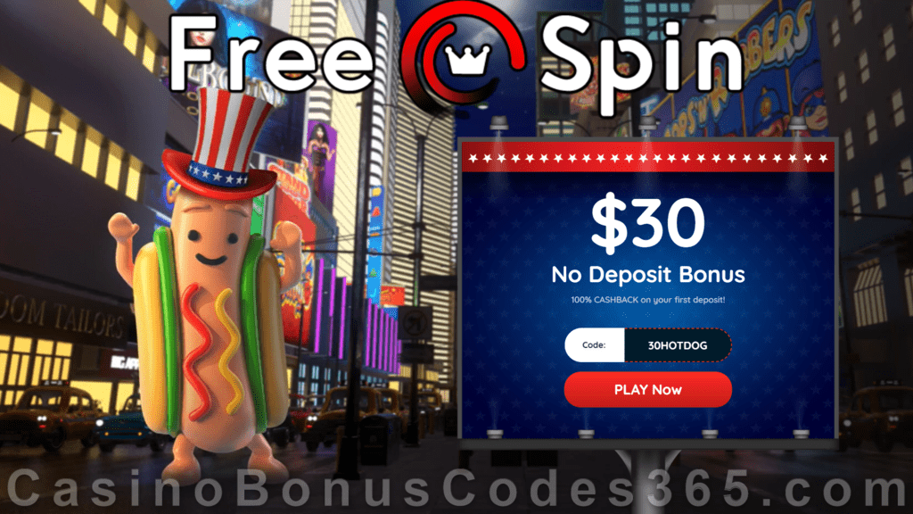 FREE Spin Casino $30 FREE Chip No Deposit Offer