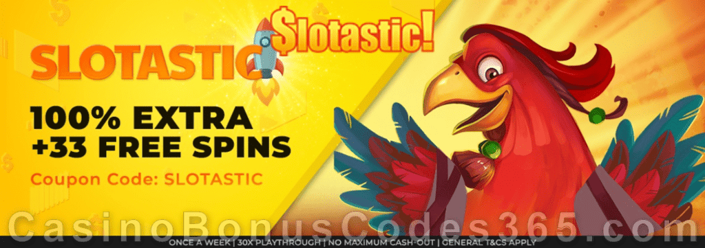 Slotastic Online Casino RTG Kung Fu Rooster July Weekly Slots Boost