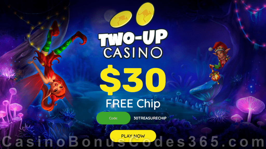 Two-up Casino $30 FREE Chip No Deposit Welcome Offer