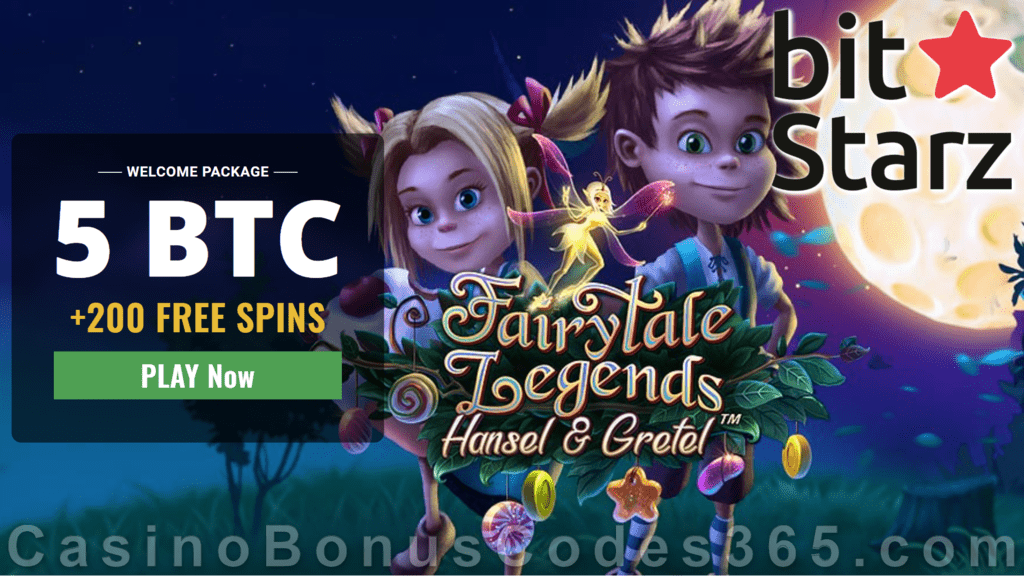 Bitstarz Casino 5 BTC plus 200 FREE Spins Welcome Bonus Pack