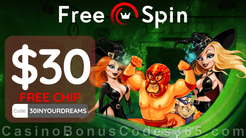 FREE Spin Casino $30 No Deposit FREE Chip Exclusive Welcome Deal