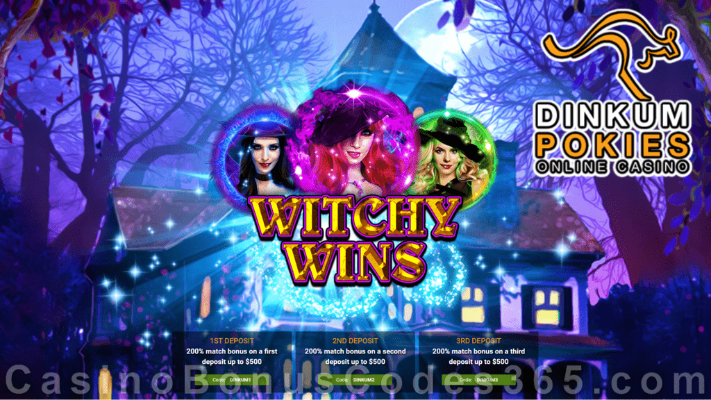 Dinkum Pokies New RTG Game Witchy Wins is Going LIVE