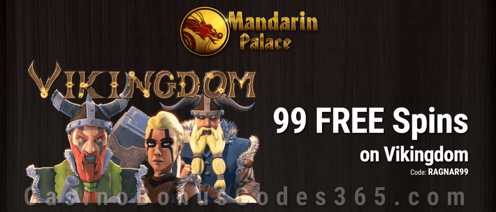 Mandarin Palace Online Casino 99 FREE Saucify Vikingdom Spins Exclusive Deal