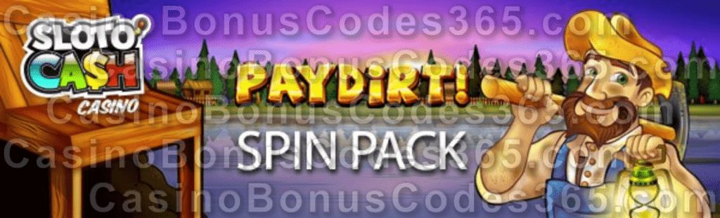 SlotoCash Casino RTG Paydirt September Bonus Pack