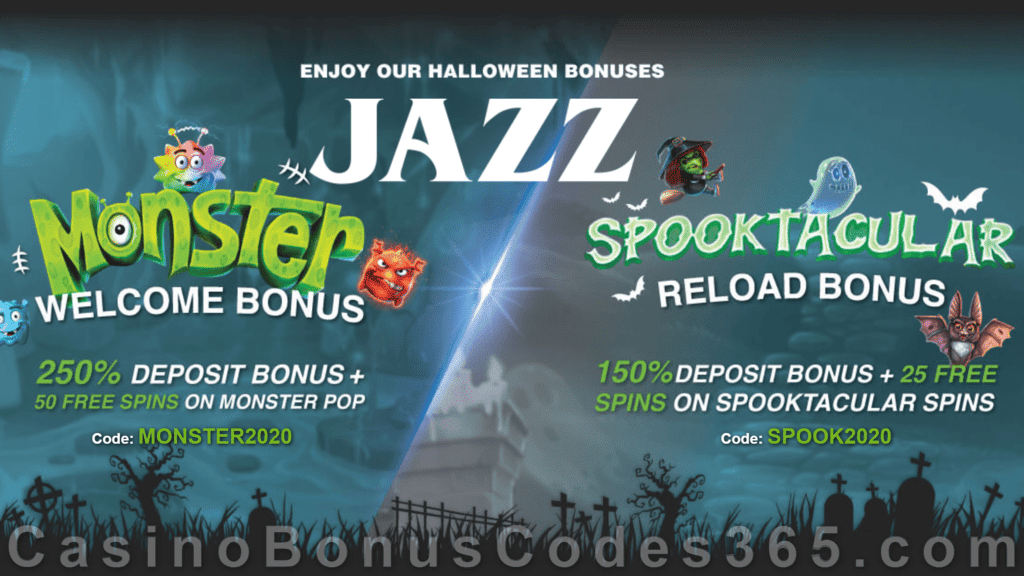 Jazz Sports Halloween Bonuses Betsoft Monster Pop Nucleus Gaming Spooktacular