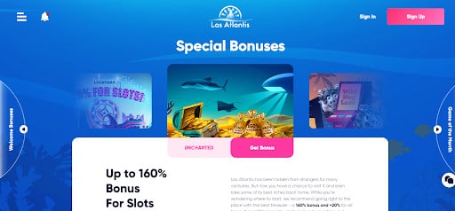 Las Atlantis Casino Special Bonuses