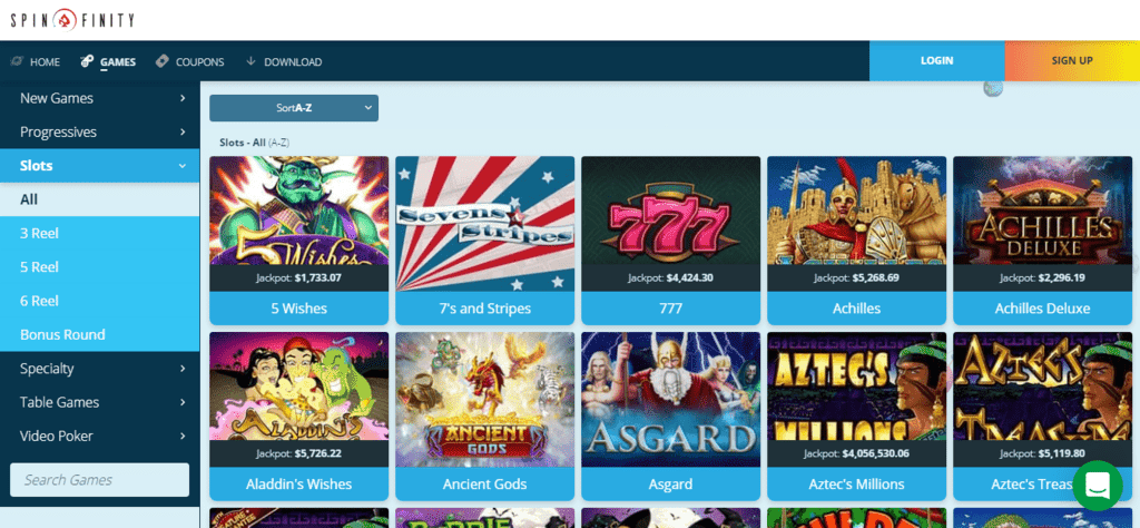 Spinfinity Casino Slots